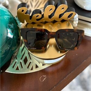 Off-White Virgil Tortoise Shell (Havana) acetates Square Sunglasses